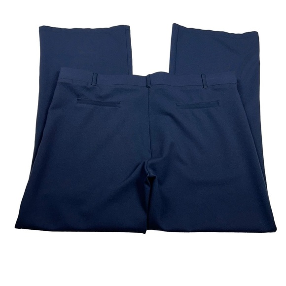 Betabrand Navy Pull On Straight Leg Pants - Picture 4 of 10
